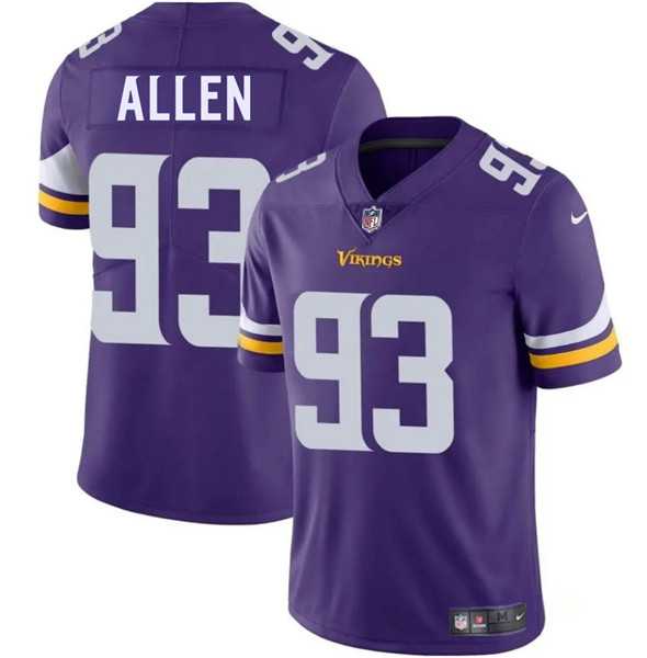 Men & Women & Youth Minnesota Vikings #93 Jonathan Allen Purple 2025 Vapor Limited Stitched Jersey,We sell and wholesale Men & Women & Youth Minnesota Vikings #93 Jonathan Allen Purple 2025 Vapor Limited Stitched Jersey on line form chian!